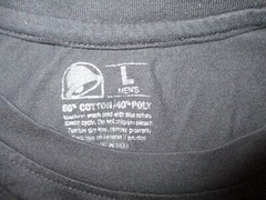 TACO BELL T SHIRT Double Sided Worn Print Logo Uniform Tee LG/XL SHORT