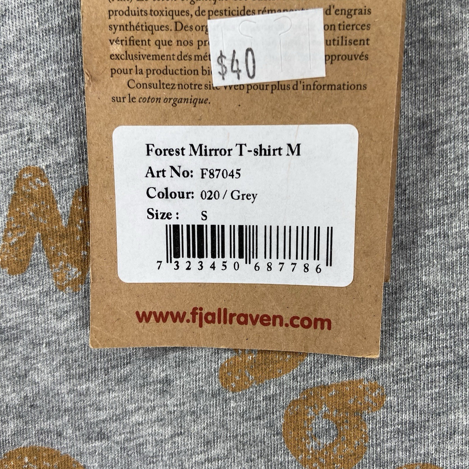 Fjallraven T-Shirt men's Small Forest Mirror Graphic Tee Short Sleeve Nature NWT gallery