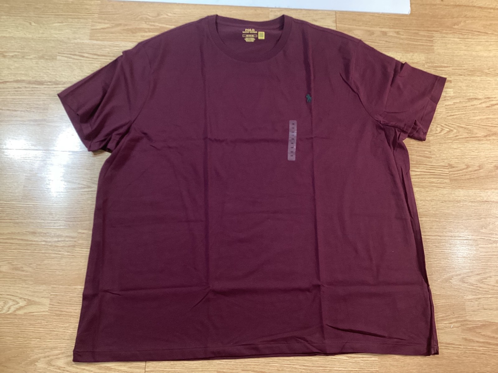 Mens Polo Ralph Lauren short sleeve crew neck t shirt Size 4XB Maroon