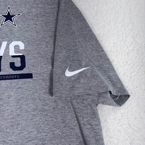 Nike Dallas Cowboys T shirt Mens XL gray Engineered Athletic Cut Tee NFL gallery