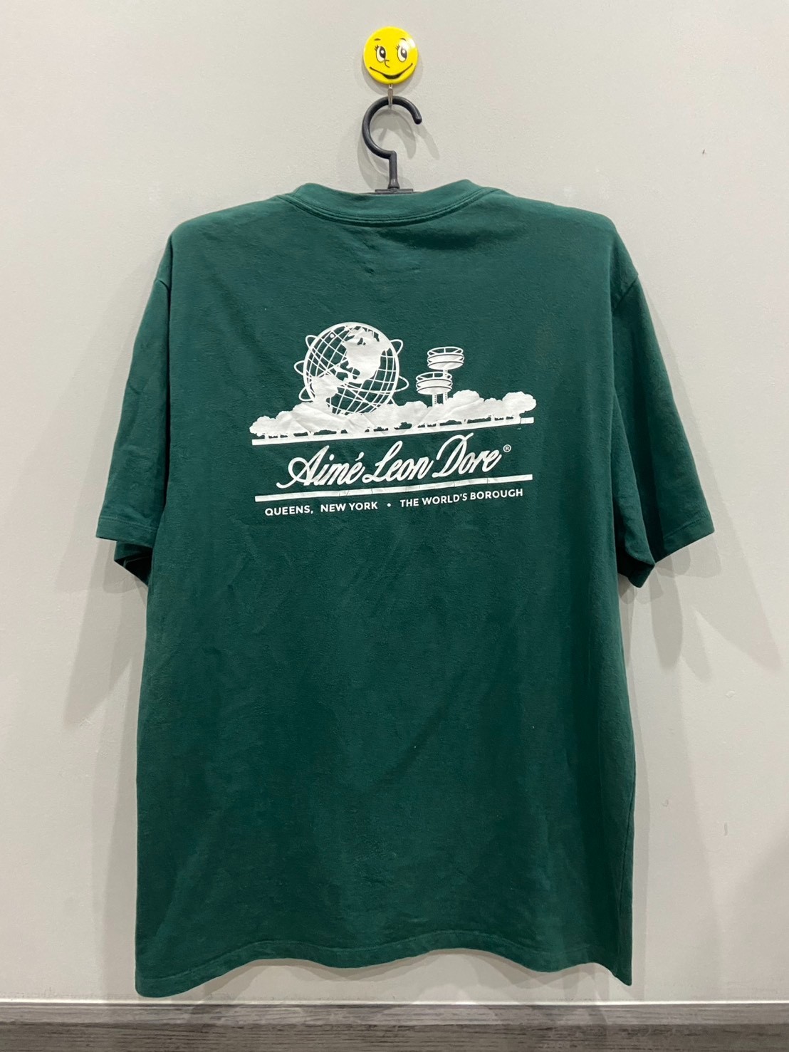 RARE AIME LEON DORE UNISPHERE PINE GREEN T-SHIRT SZ L Shirt gallery