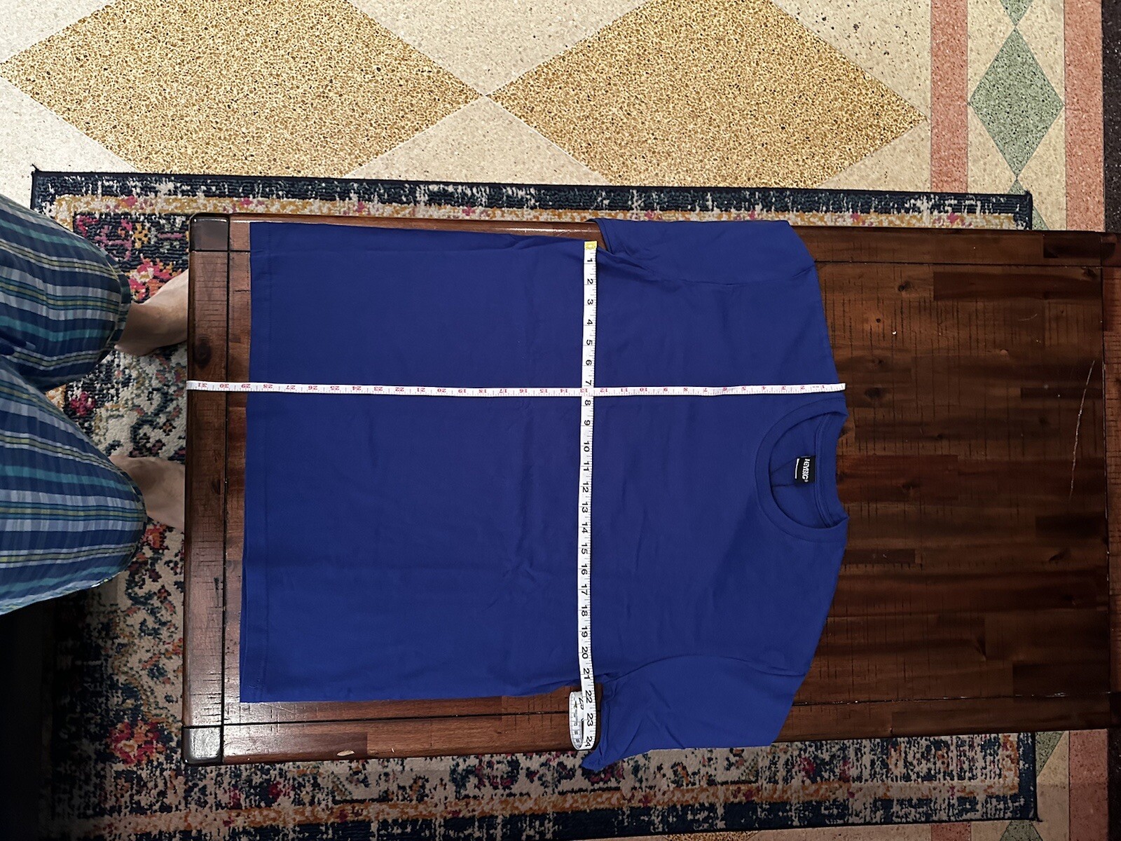 solid Blue Tshirt New Not true to size equivalent med-large 100% Cotton gallery
