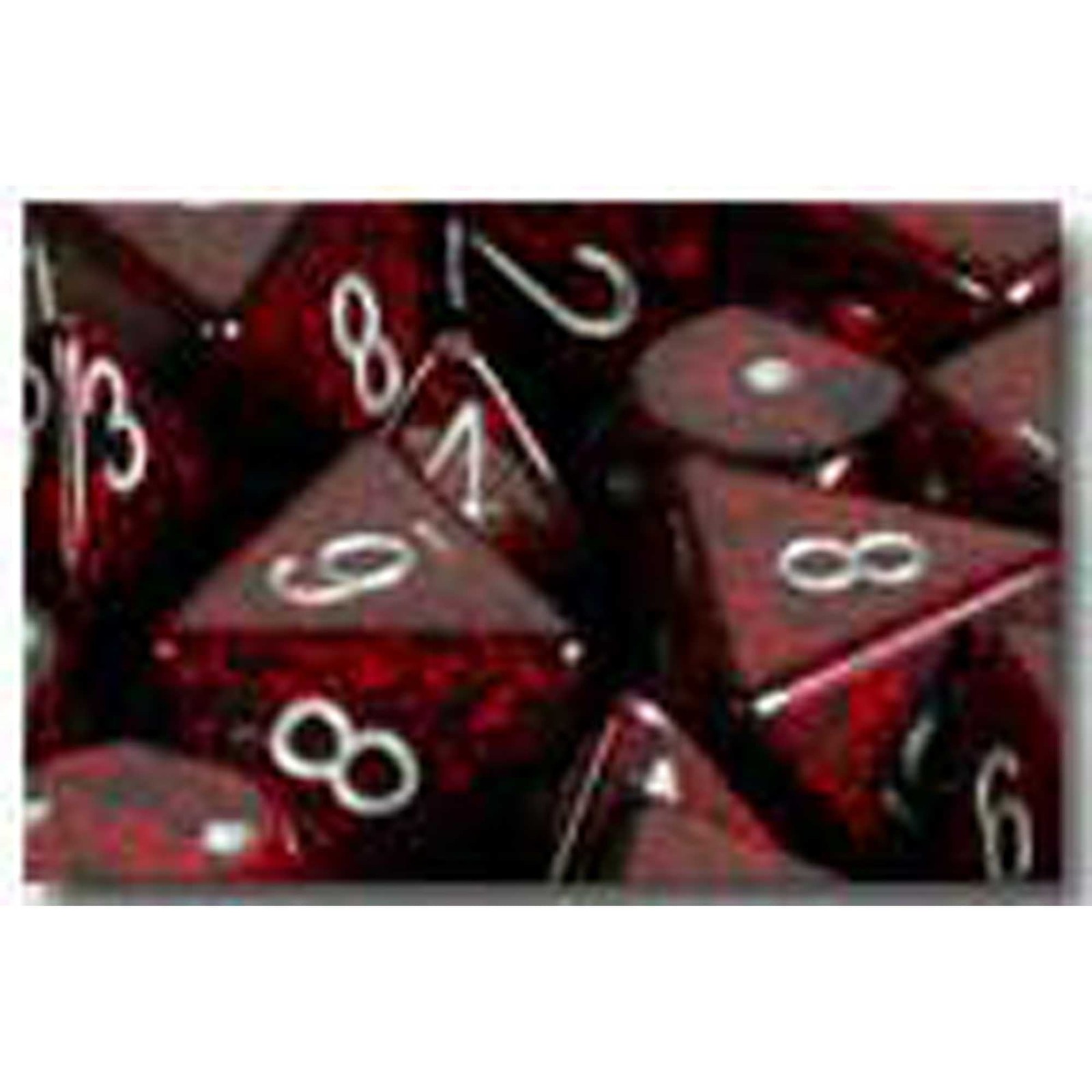 16mm d6 Dice with Pips: Set of 12 – Silver Volcano