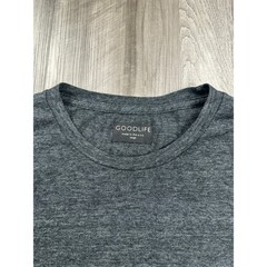 GoodLife Long Sleeve Crew Neck Tee Large Heather Charcoal Tri-Blend Scoop Hem