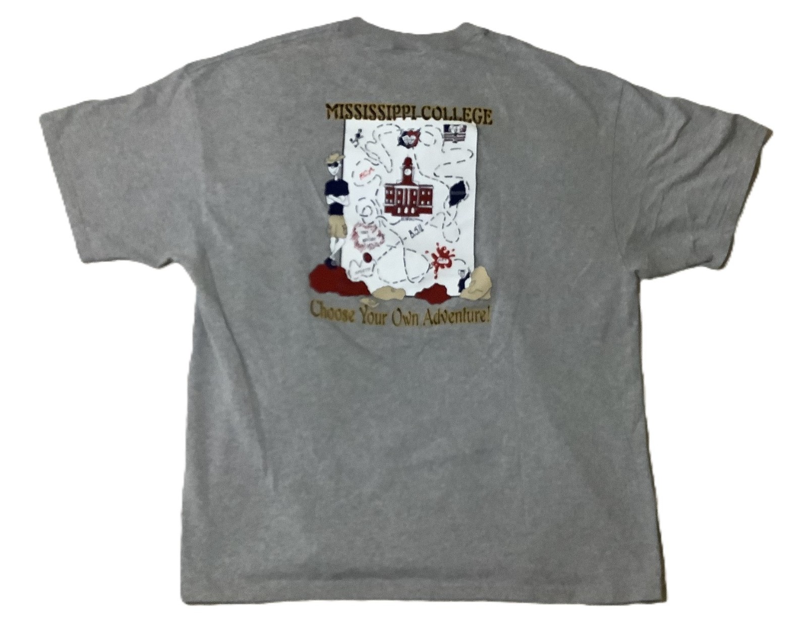 Mississippi College 1998 Orientation Choose Your Own Adventure T Shirt Size XXL gallery