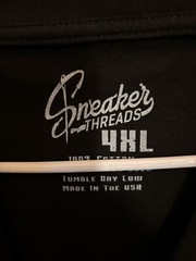 Sneaker Threads T-Shirt Men’s 4XL Will Shrink In Dryer