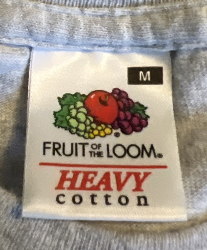 London Union Jack T-shirt gray medium fruit of the loom heavy cotton gallery