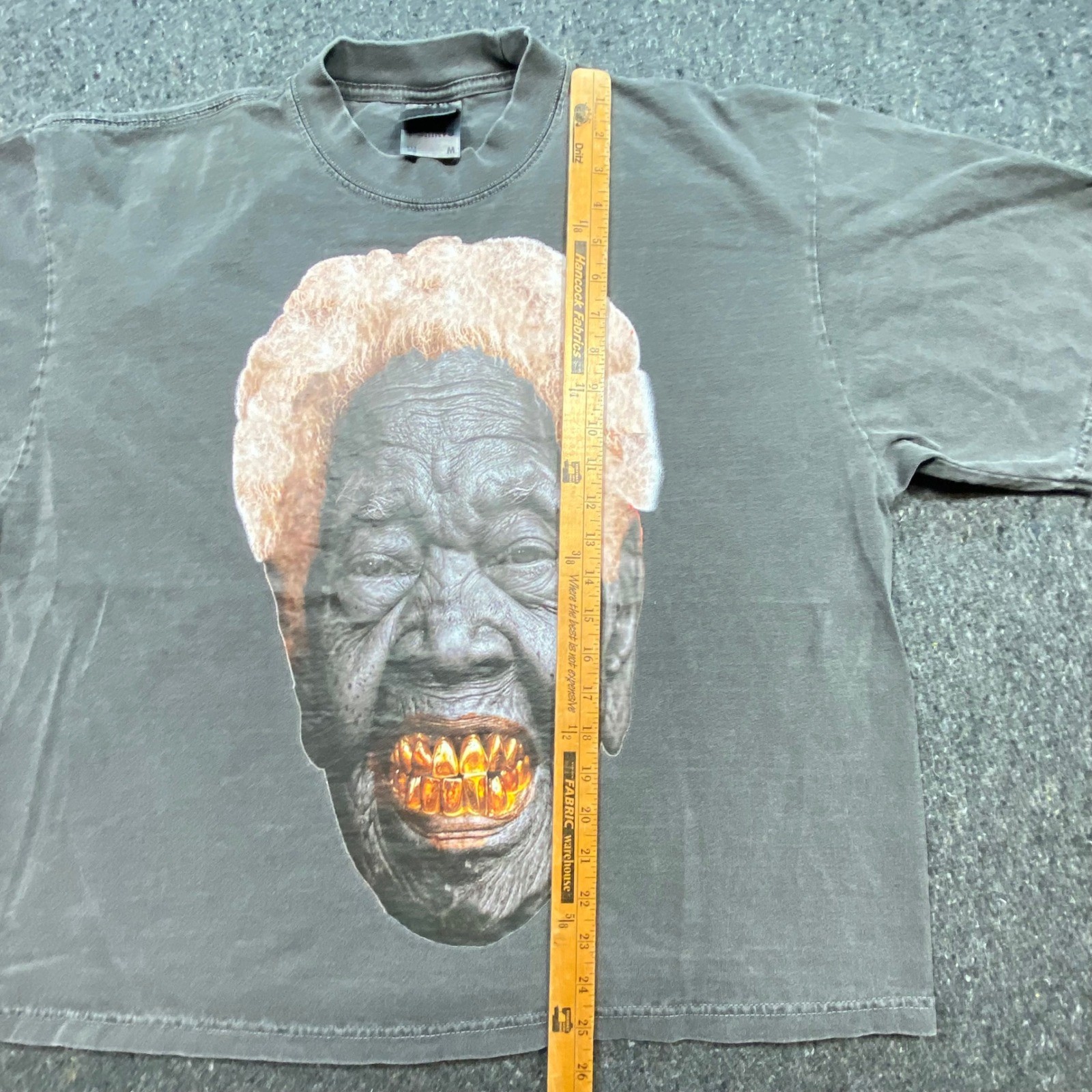 Shaka Wear Graphic TShirt Sz M Mens Gray Streetwear Skater Heavyweight Boxy Crop gallery