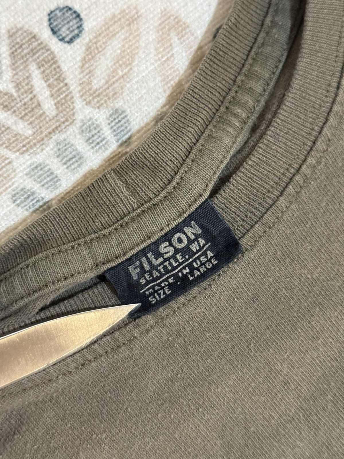 Vintage Filson Outdoor Company C.C. Filson Co. Graphic Tee Brown Size Large gallery