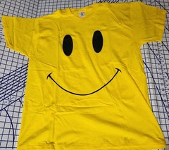 VTG Smiley Face Big Logo Yellow Face Single Stitch T-Shirt Size XL USA 80s 90s