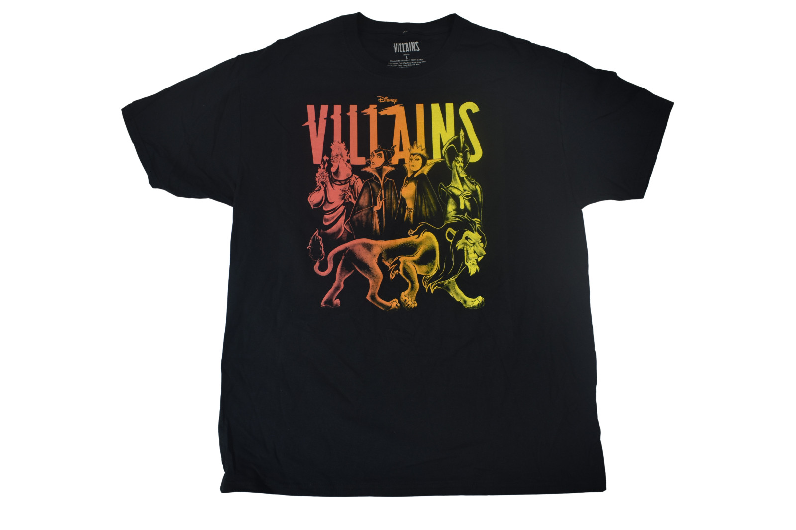 Disney Villains Mens Evil Queen, Jafar, Scar Black Shirt New S, M, L, XL, 2XL gallery