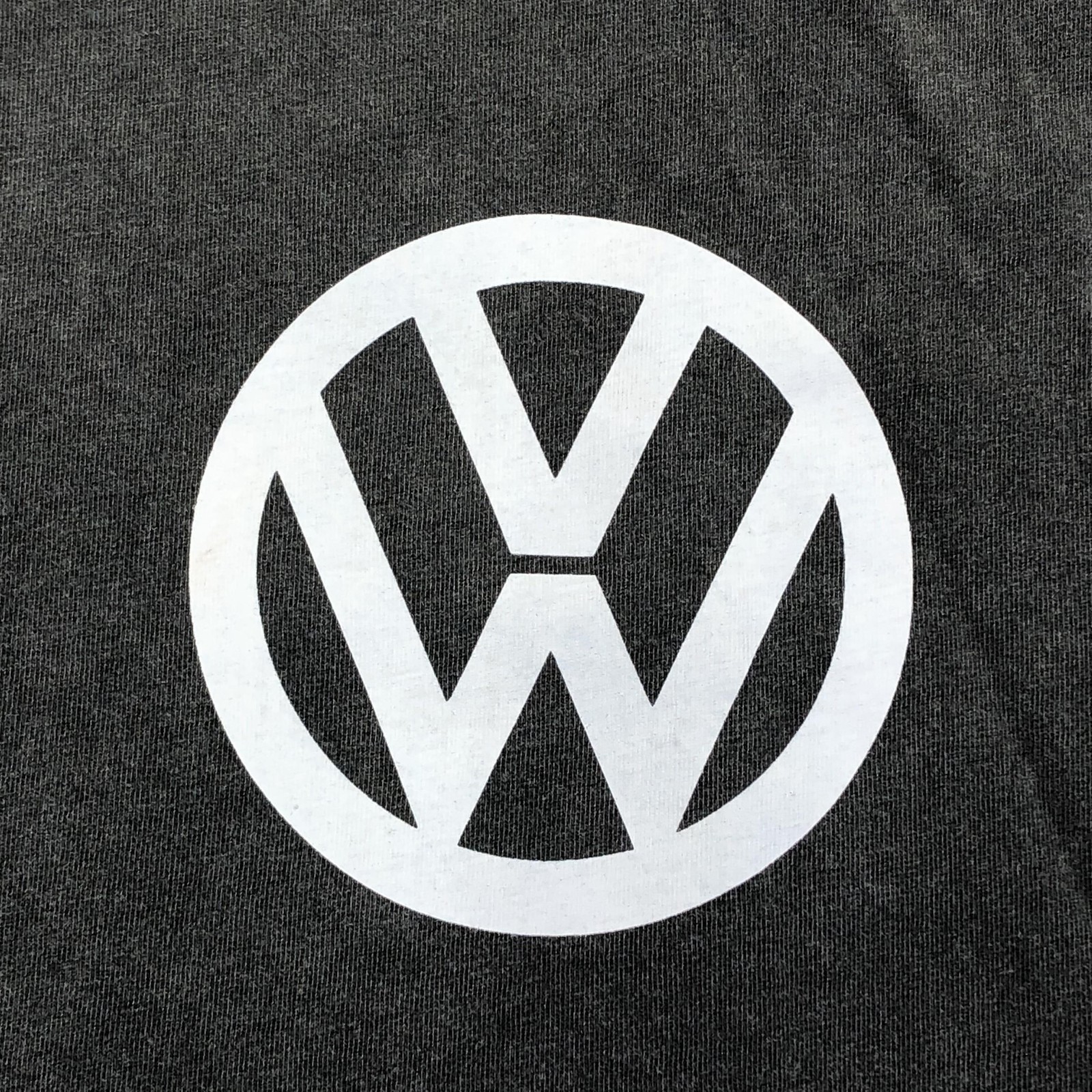Volkswagen Shirt Mens Medium Charcoal Gray Rabbit Racing Graphic Tee Tagless VW gallery