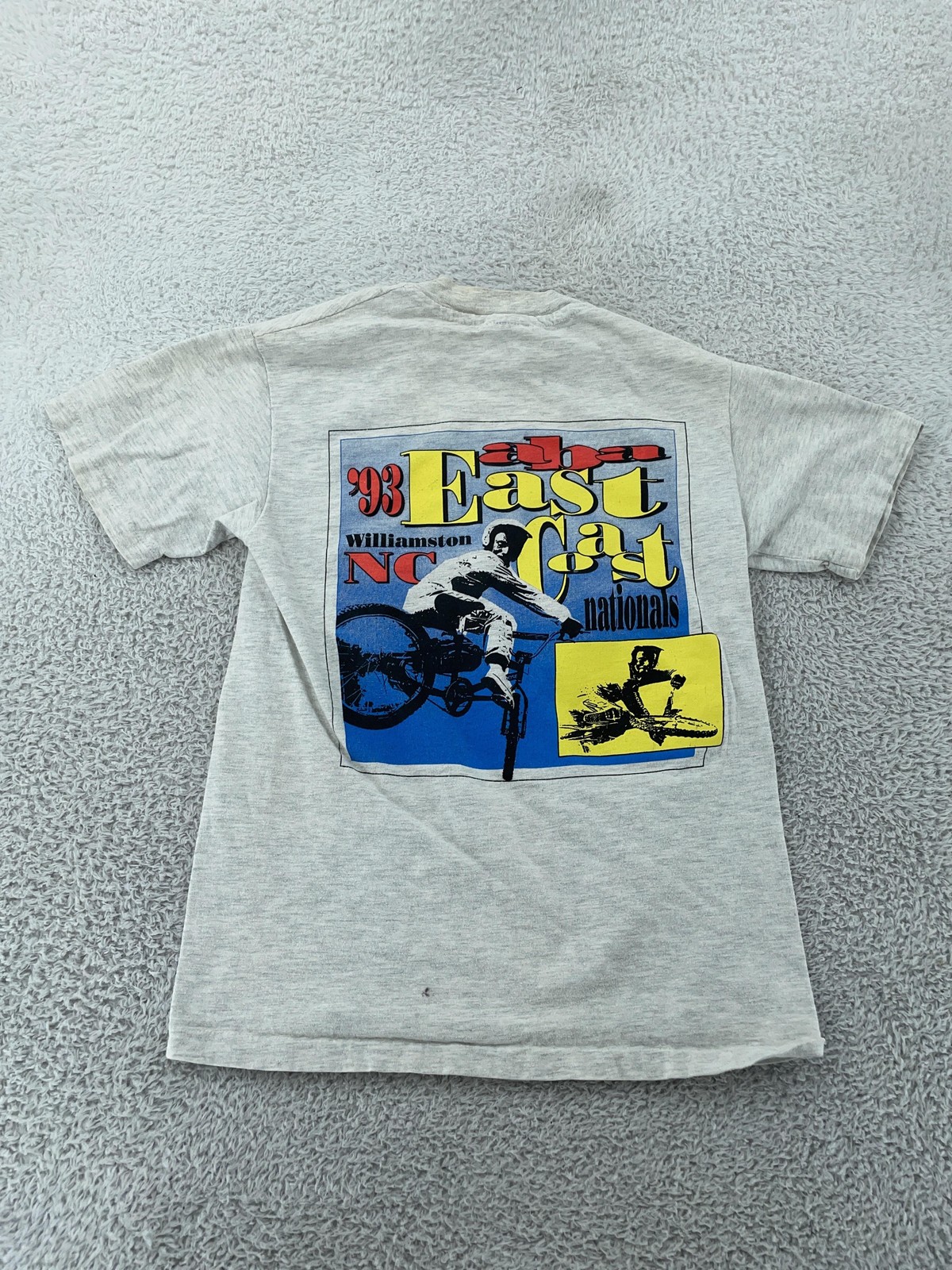 Vtg 90s ABA East Coast Nationals BMX T-Shirt 2XS Bike Williamston North Carolina gallery