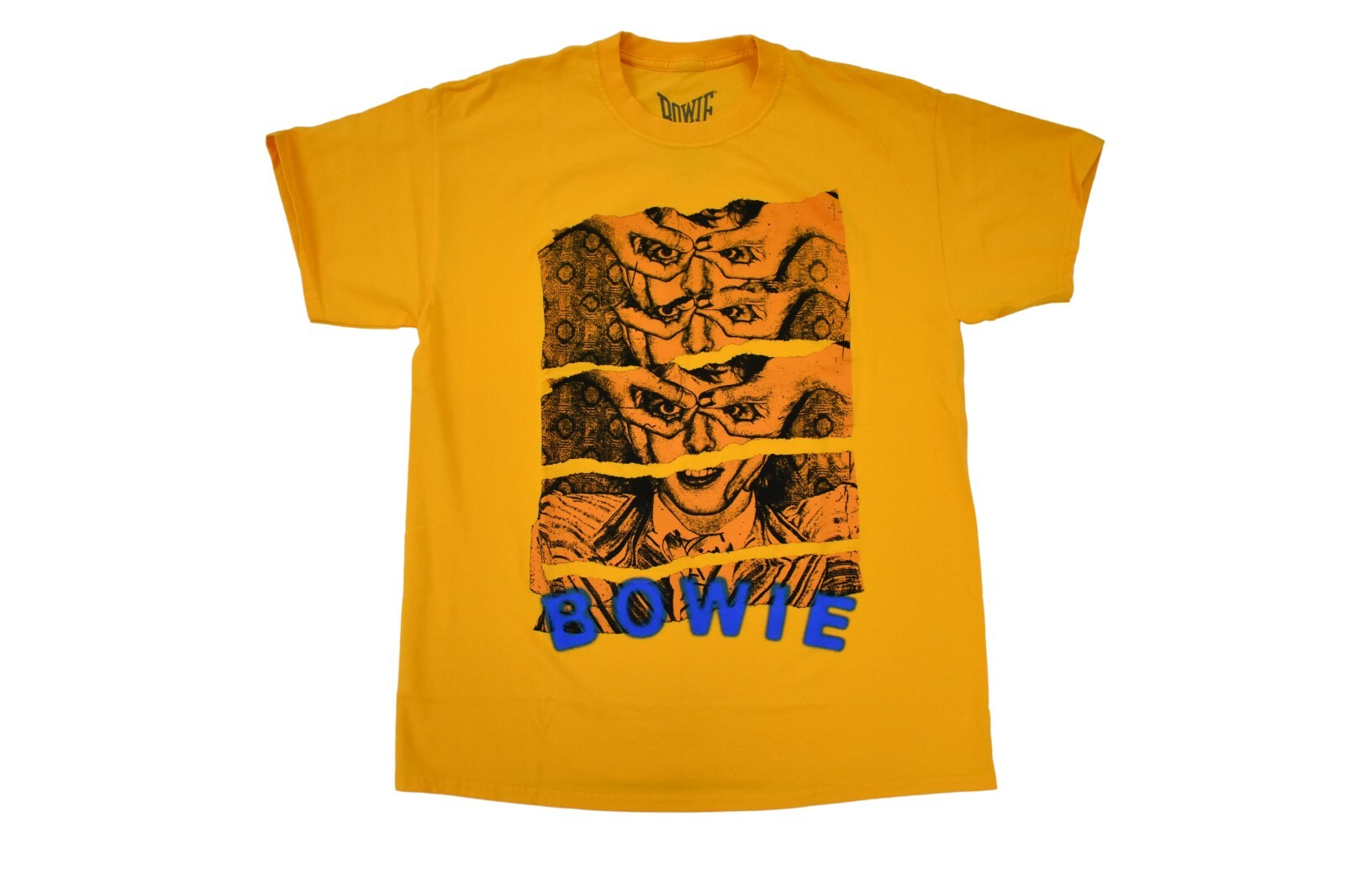 Goodie Two Sleeves Mens Unisex David Bowie Yellow Shirt New S, M, L, XL gallery