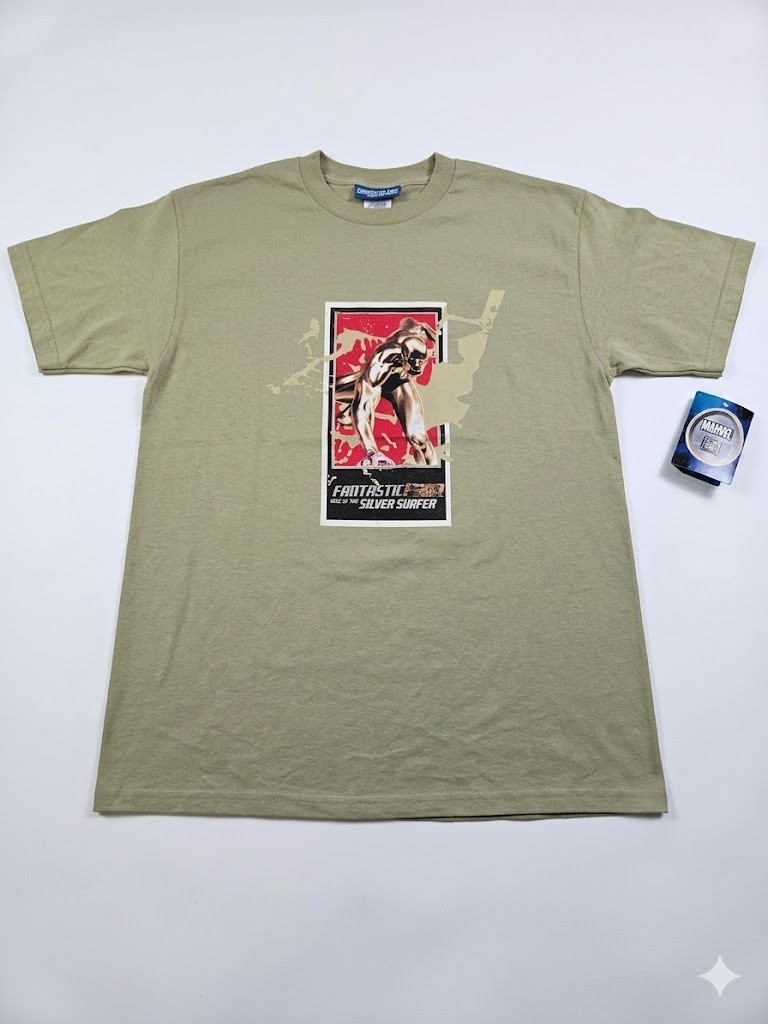 Marvel Men's Fantastic Four Silver Surfer graphic t-shirt gallery