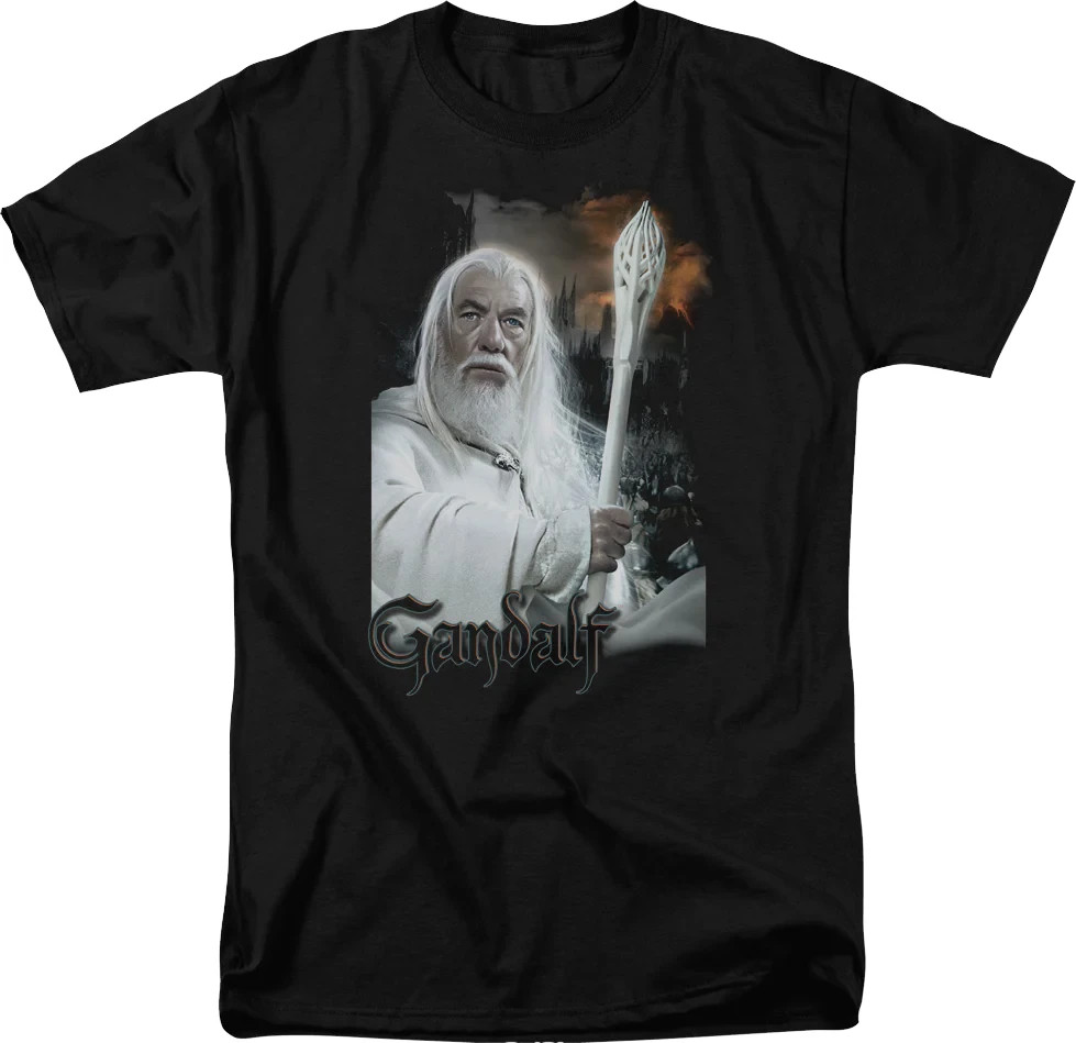 The Lord Of The Rings Gandalf T-Shirt 180 GSM | 100% Cotton DTG Print gallery