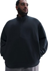 Nike 24.7 ImpossiblySoft Men’s Dri-FIT 1/2-Zip Top (HQ6953-010, Black/Dark Smoke