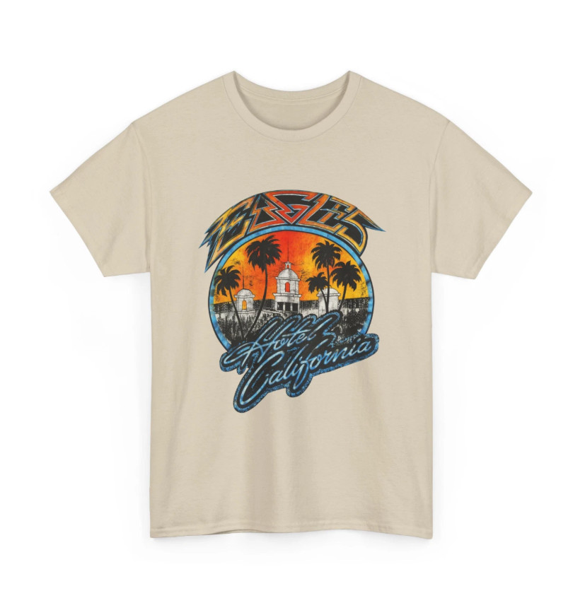Vintage 80s Hotel California Y2k Eagles T-Shirt Rock Band T-Shirt gallery