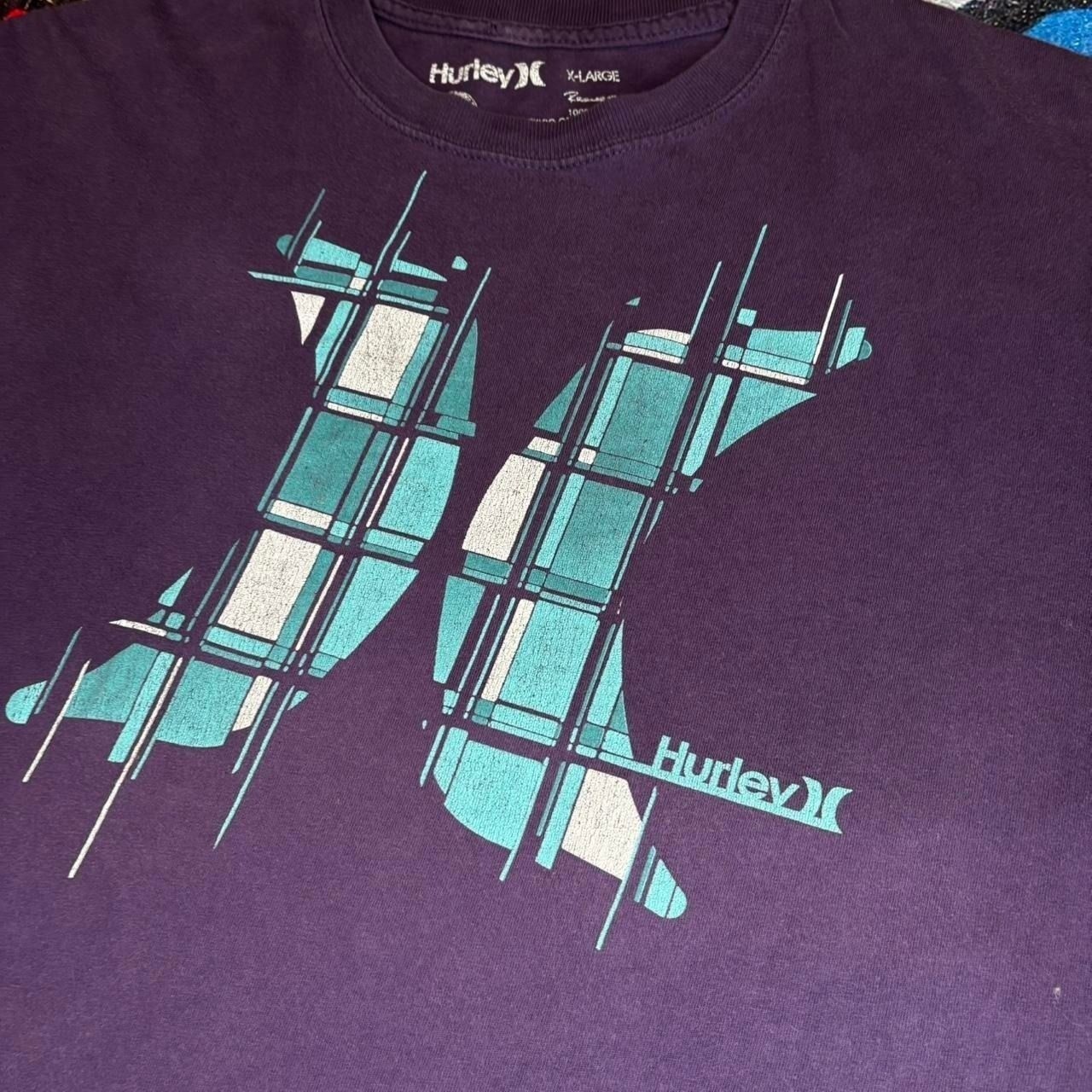 Hurley graphic tee purple gallery