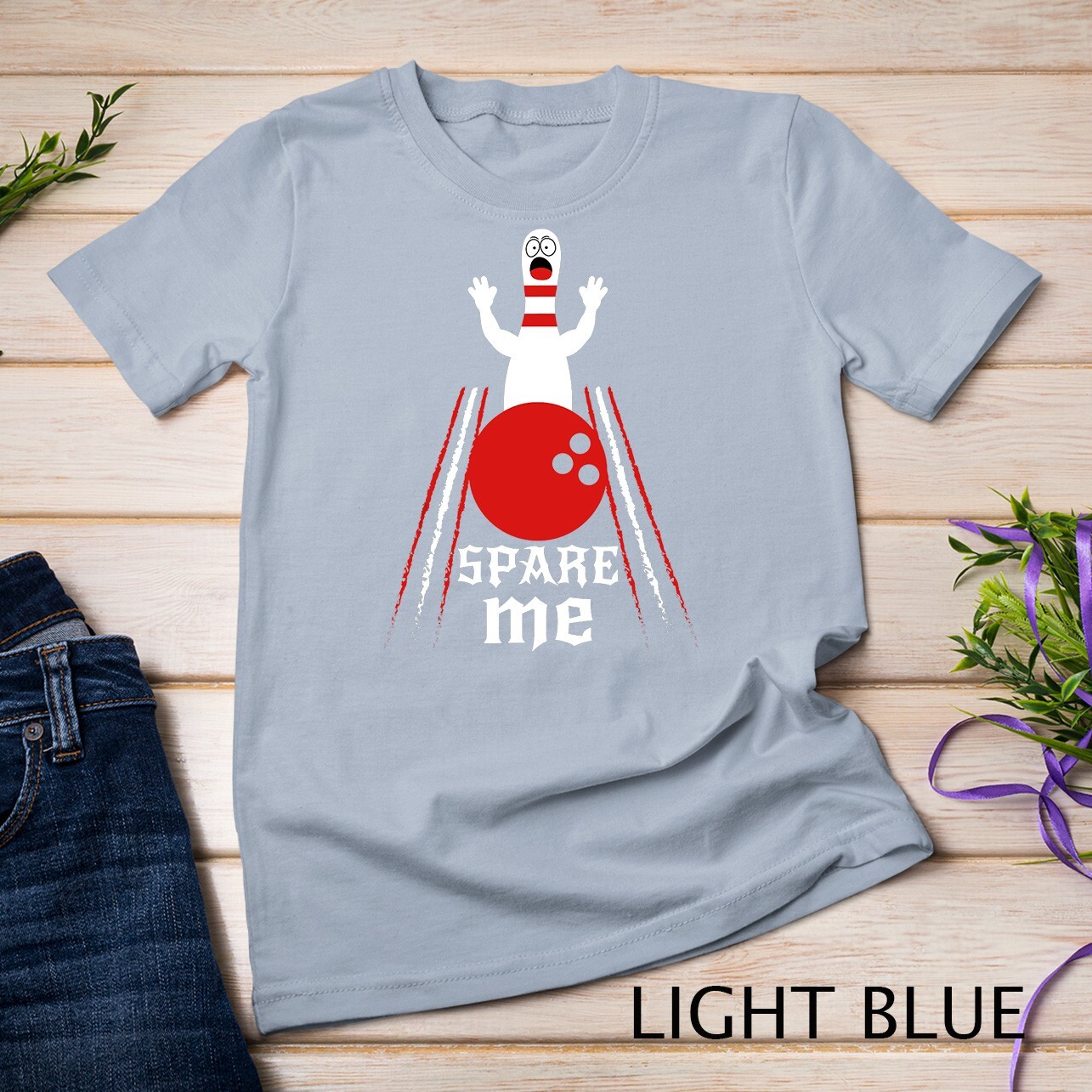 Spare Me - Funny Bowling T-Shirt For Bowlers and Bowling Fan Unisex T-shirt gallery