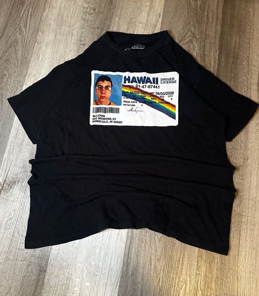 Superbad McLovin Hawaii Driver License Graphic T-Shirt gallery