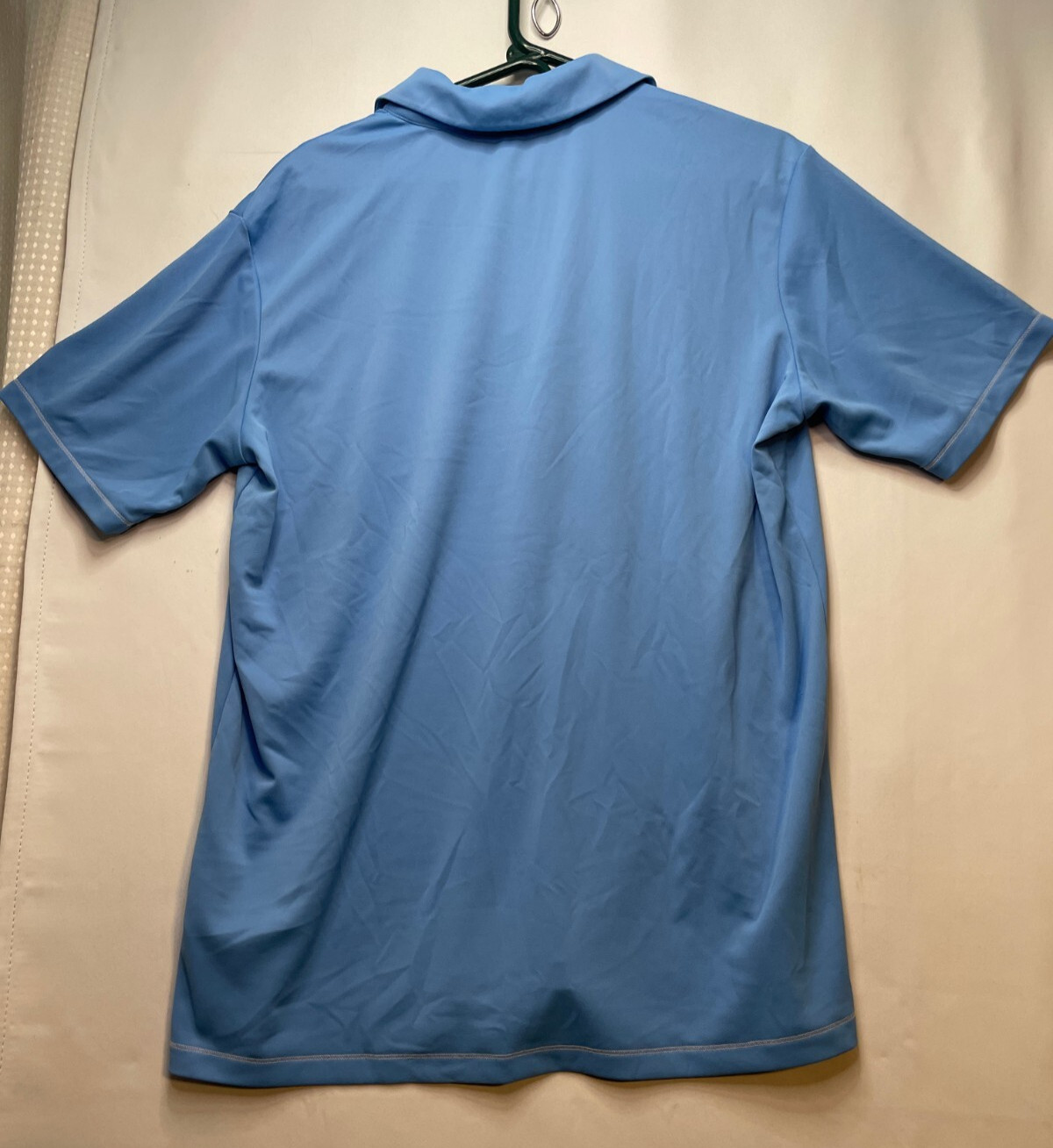 Adidas Golf polo shirt mens large v neck short sleeve blue gallery
