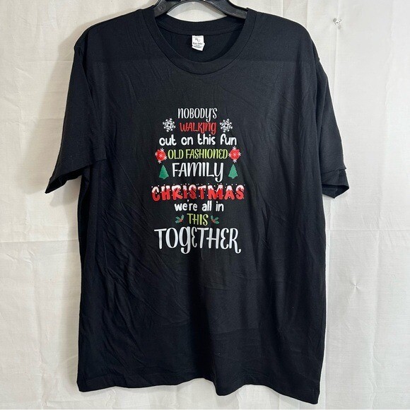 Rustic United Unisex Christmas Holiday Family Matching Short Sleeve T-Shirts gallery