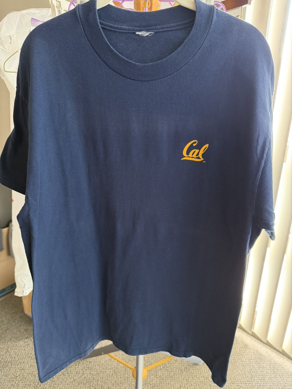 Cal UC Berkeley Navy T-Shirt, Large, XLNT Condition (NOT AVAILABLE ELSEWHERE) gallery