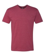 Next Level Men’s CVC Crew Short Sleeve T-Shirt, Solid Cotton/Poly Tee, 6210
