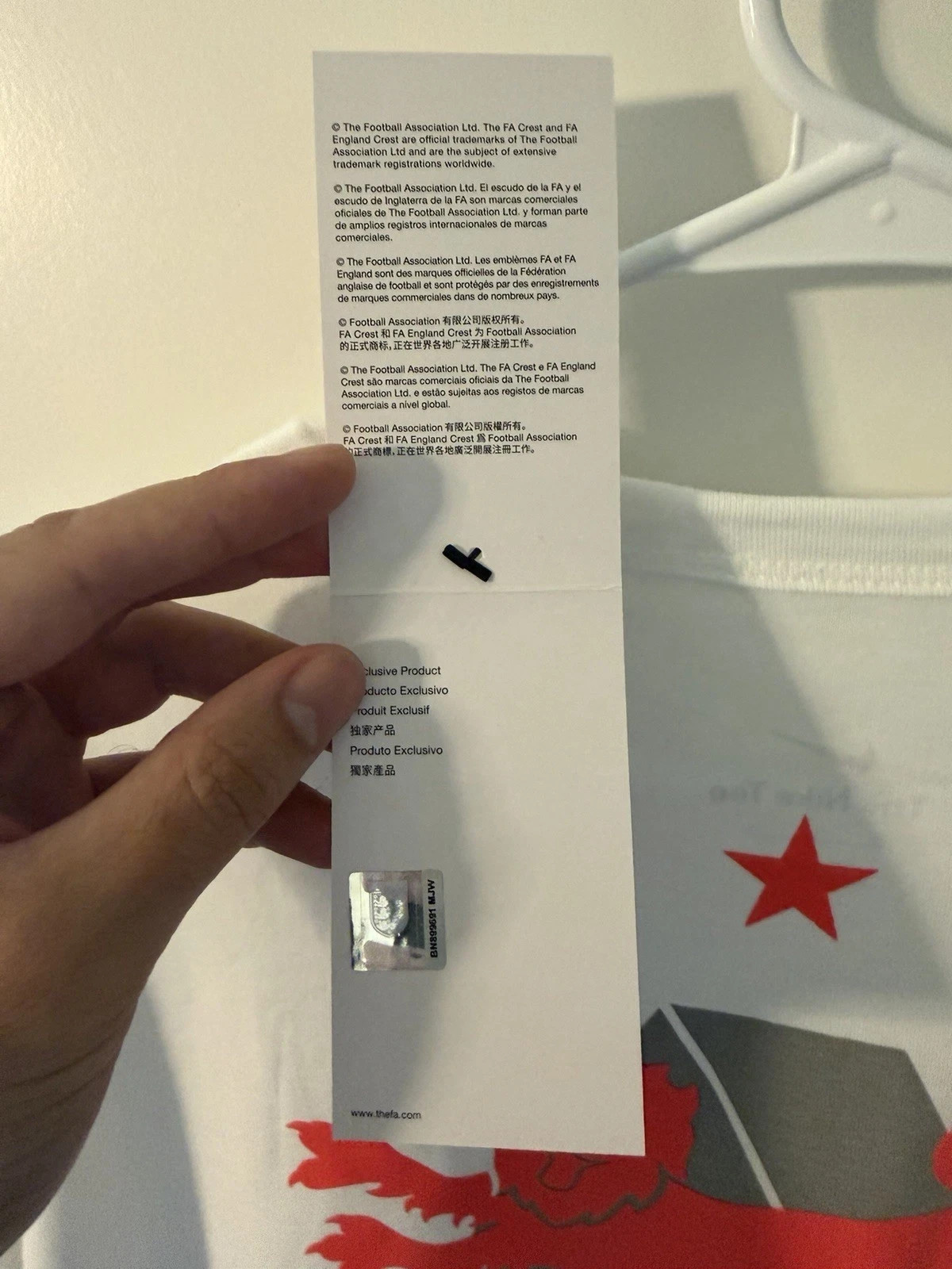 PALACE NIKE ENGLAND T-SHIRT WHITE Ready to ship!!! size M!! gallery