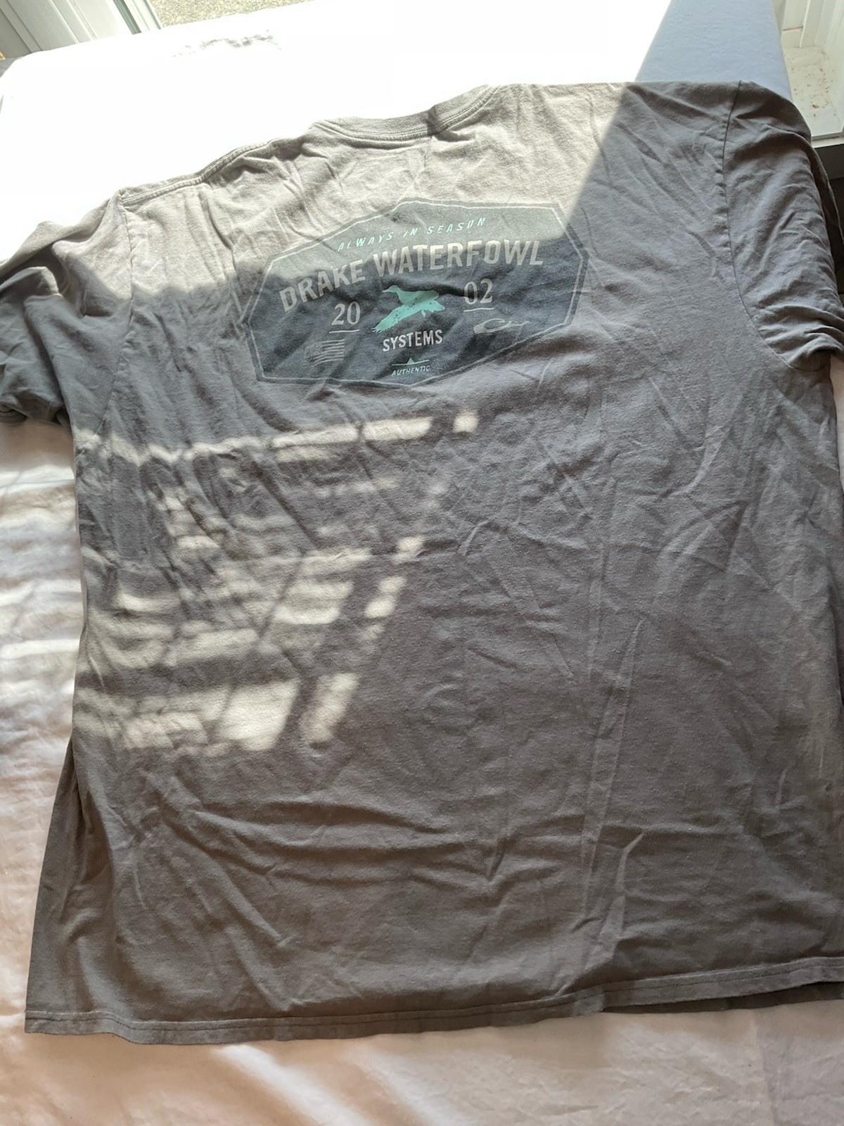 Drake Gray Graphic Print Logo Cotton Knit Crew Neck Short Sleeve T-Shirt Men 2XL gallery