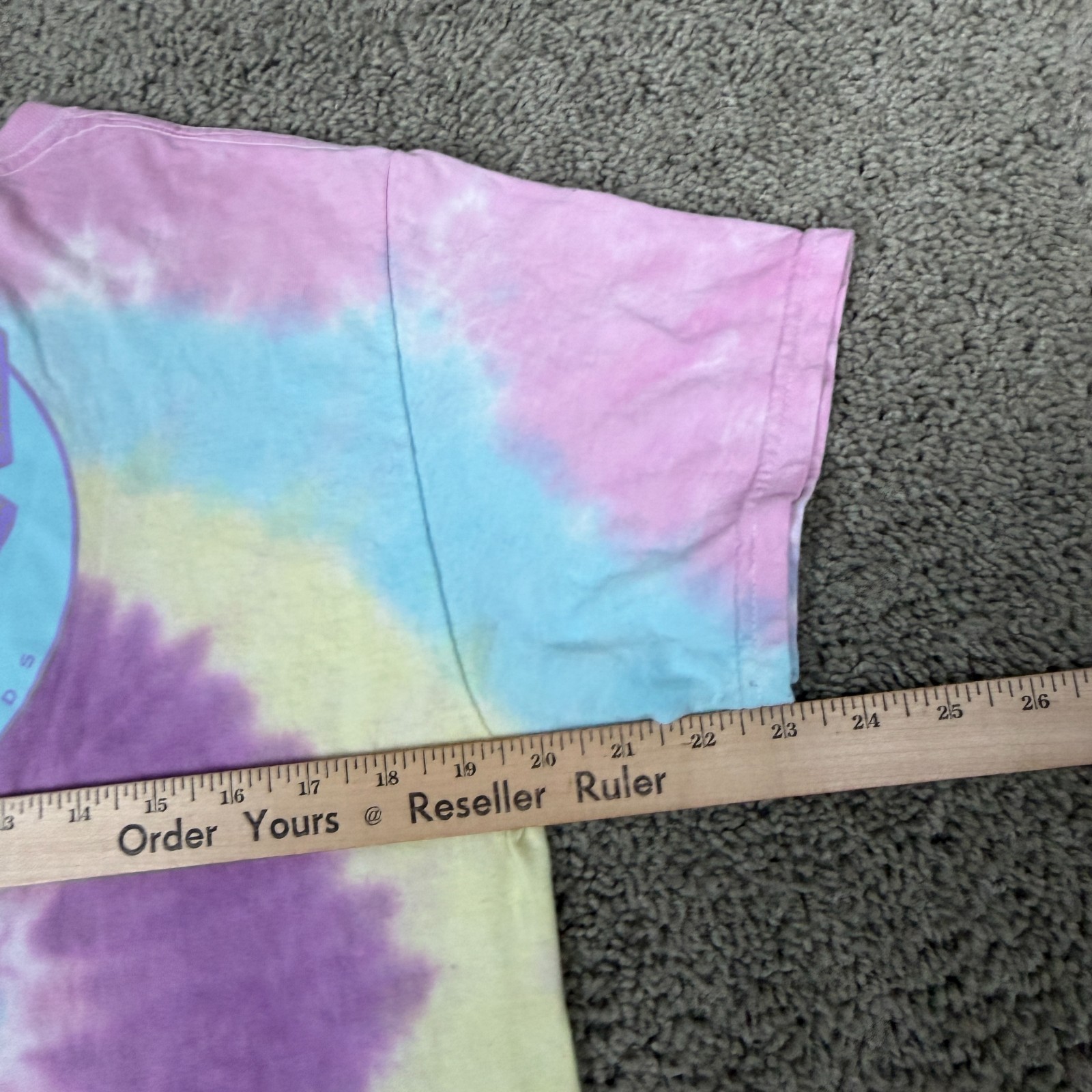 Santa Cruz Skateboards Shirt Mens M Easter Pastel Spiral Tie Dye Purple Yellow gallery