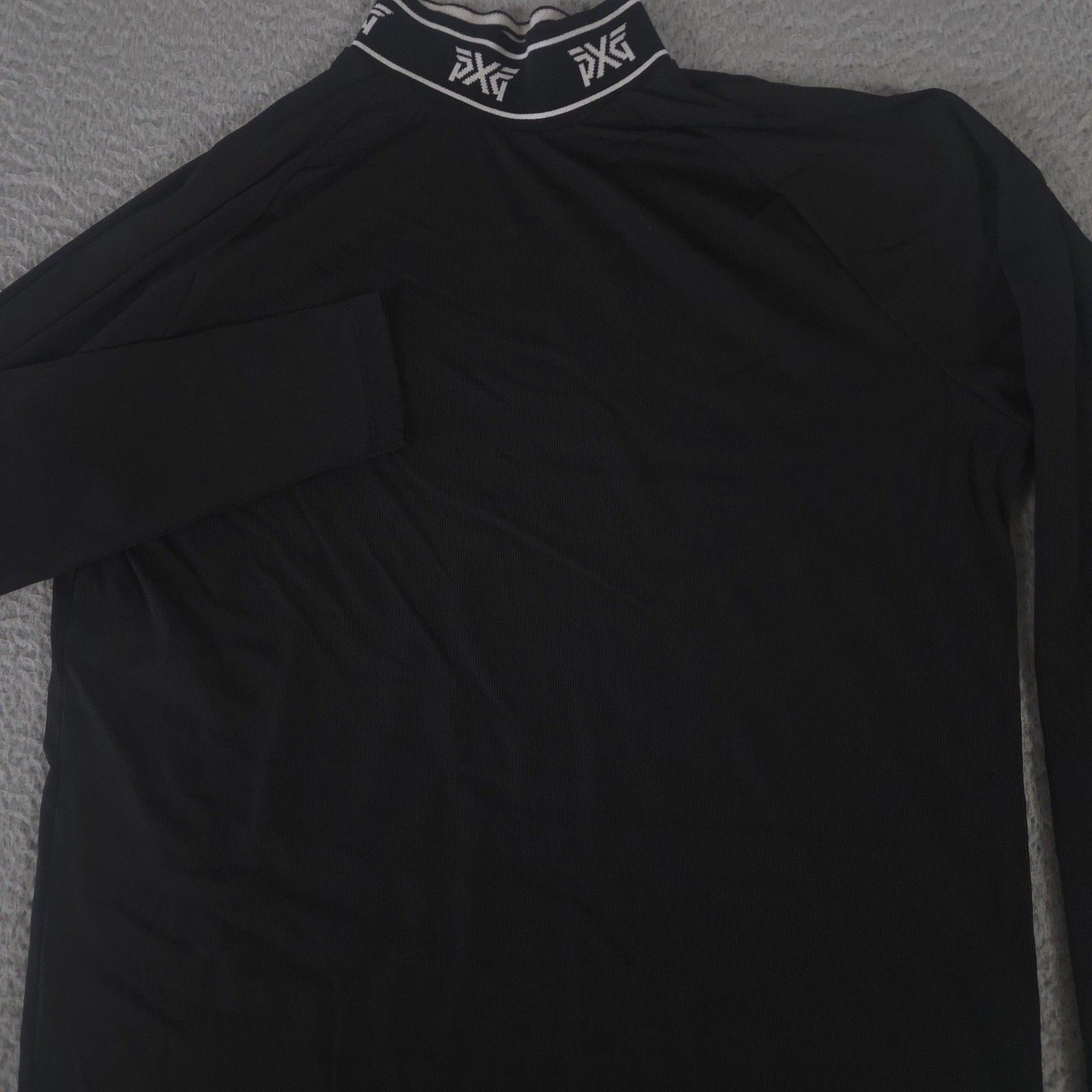 PXG Shirt Mens Medium Logo Mock Neck Polyamide Elastane Golf Top Long Sleeve gallery