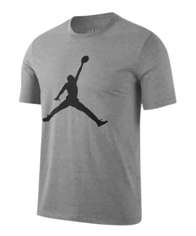 NWT JORDAN JUMPMAN ICON T SHIRT CJ0921-091 MENS LARGE HEATHER GREY NIKE AIR MAX gallery