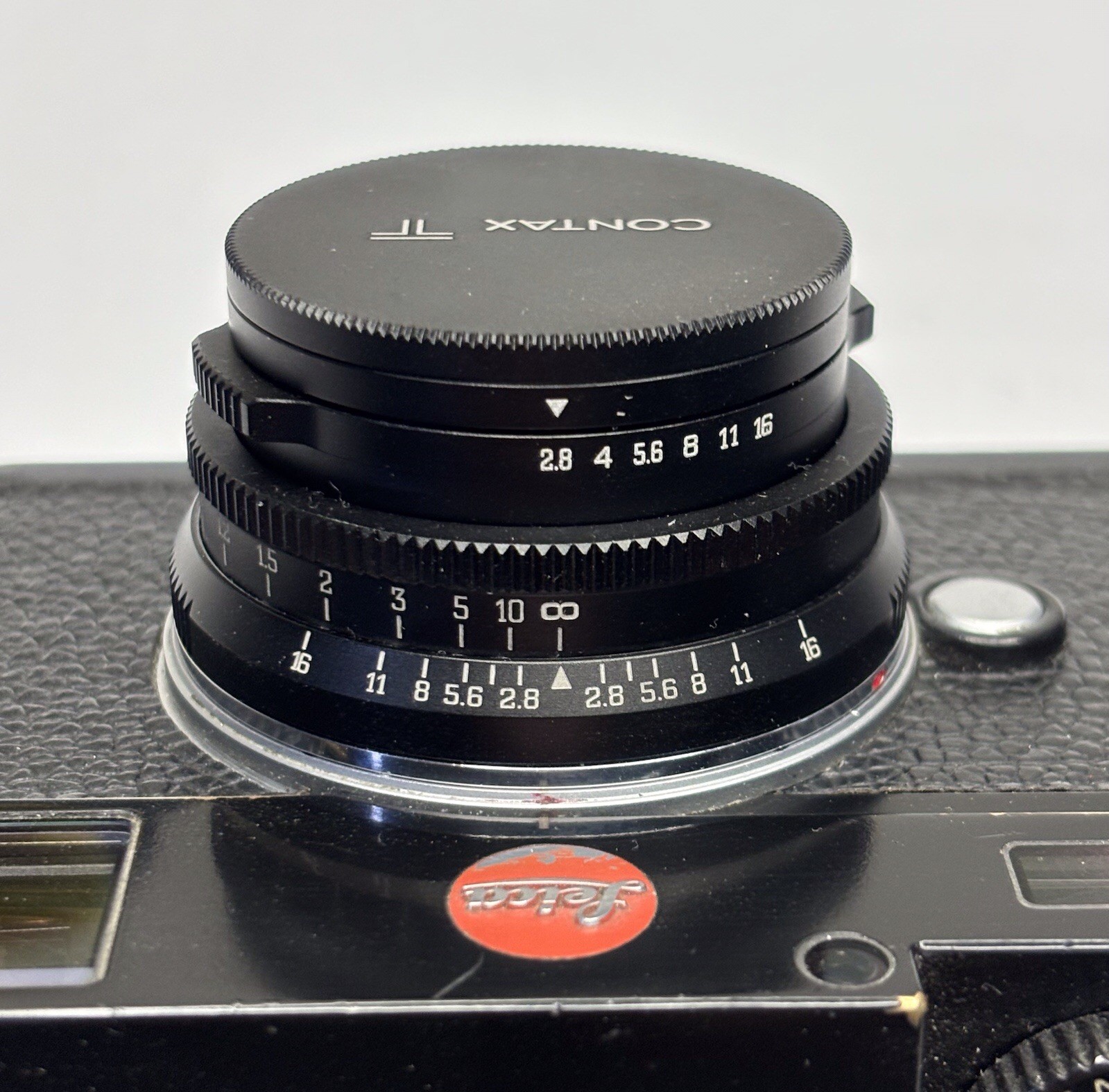 Contax T T2 Lens to Leica M (with glass)