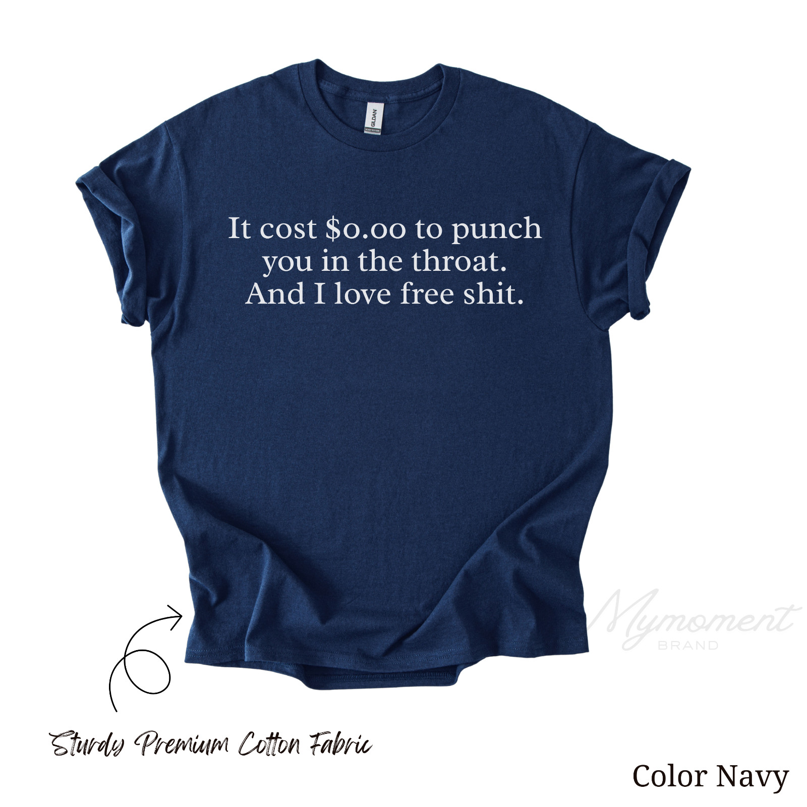 Humorous Rude Sarcastic Graphic Novelty Offensive Funny T Shirt Throat Punch Tee gallery