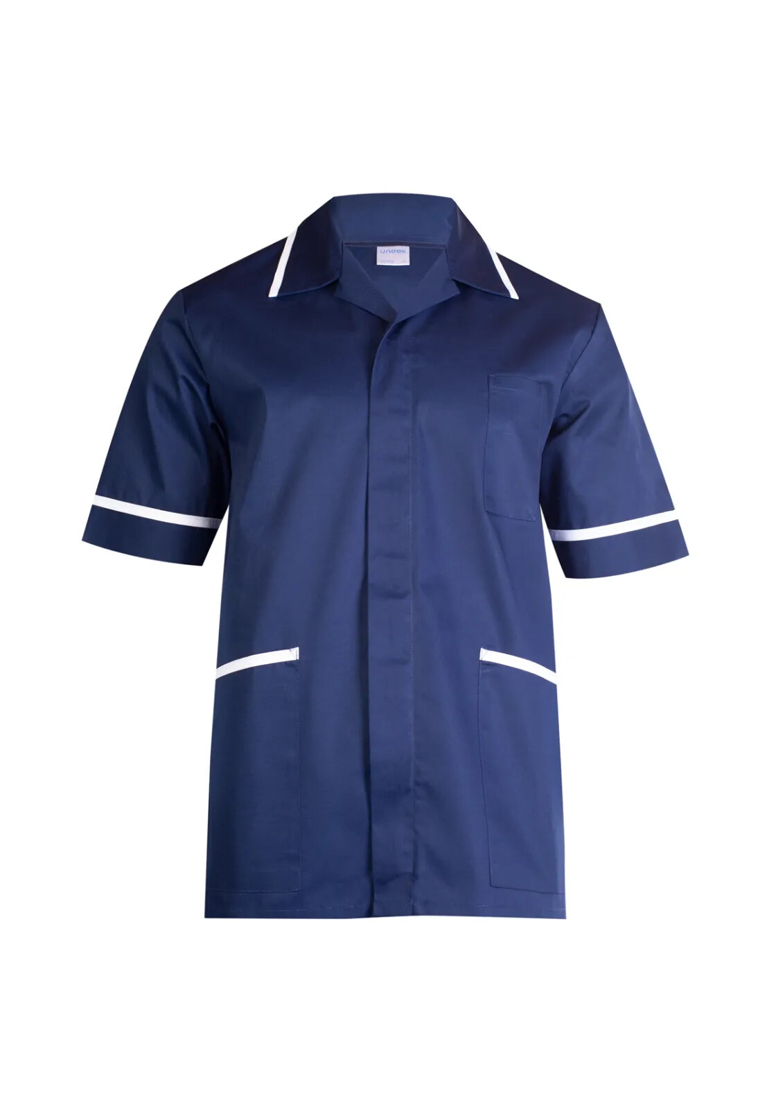 Mens Premium Tunic Uneek Healthcare Hospital Nurse Salon Spa Barbers Plain UC924 gallery