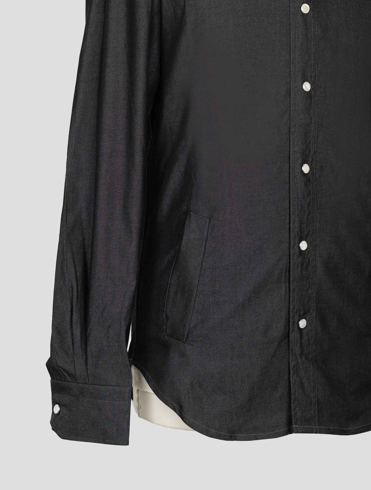 NEW KITON DARK GRAY COTTON SHIRT MARIANO EU 56 - US 46 - 2XL KME33 gallery