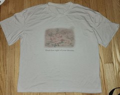 Dazy Men’s Beige Flower Graphic Print Crew Neck Short Sleeve T-Shirt XL