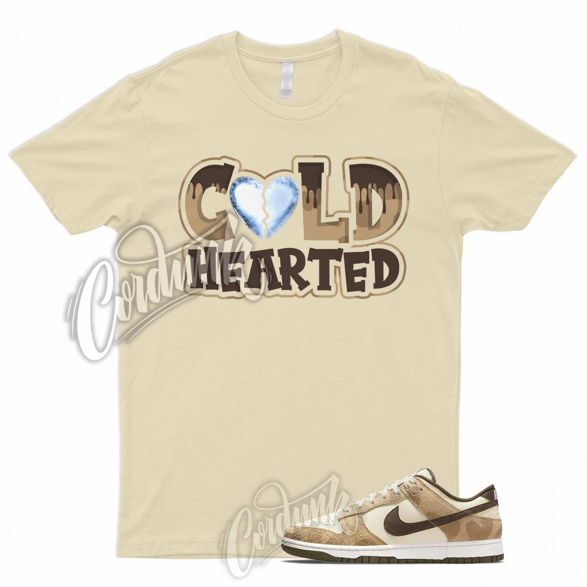 COLD T Shirt for Dunk Low Animal Pack Giraffe Cheetah Beach Baroque Brown Sail 1