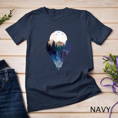 Funny Geometric Mountain Abstract Geometry Outdoor Gifts T-Shirt Unisex T-shirt