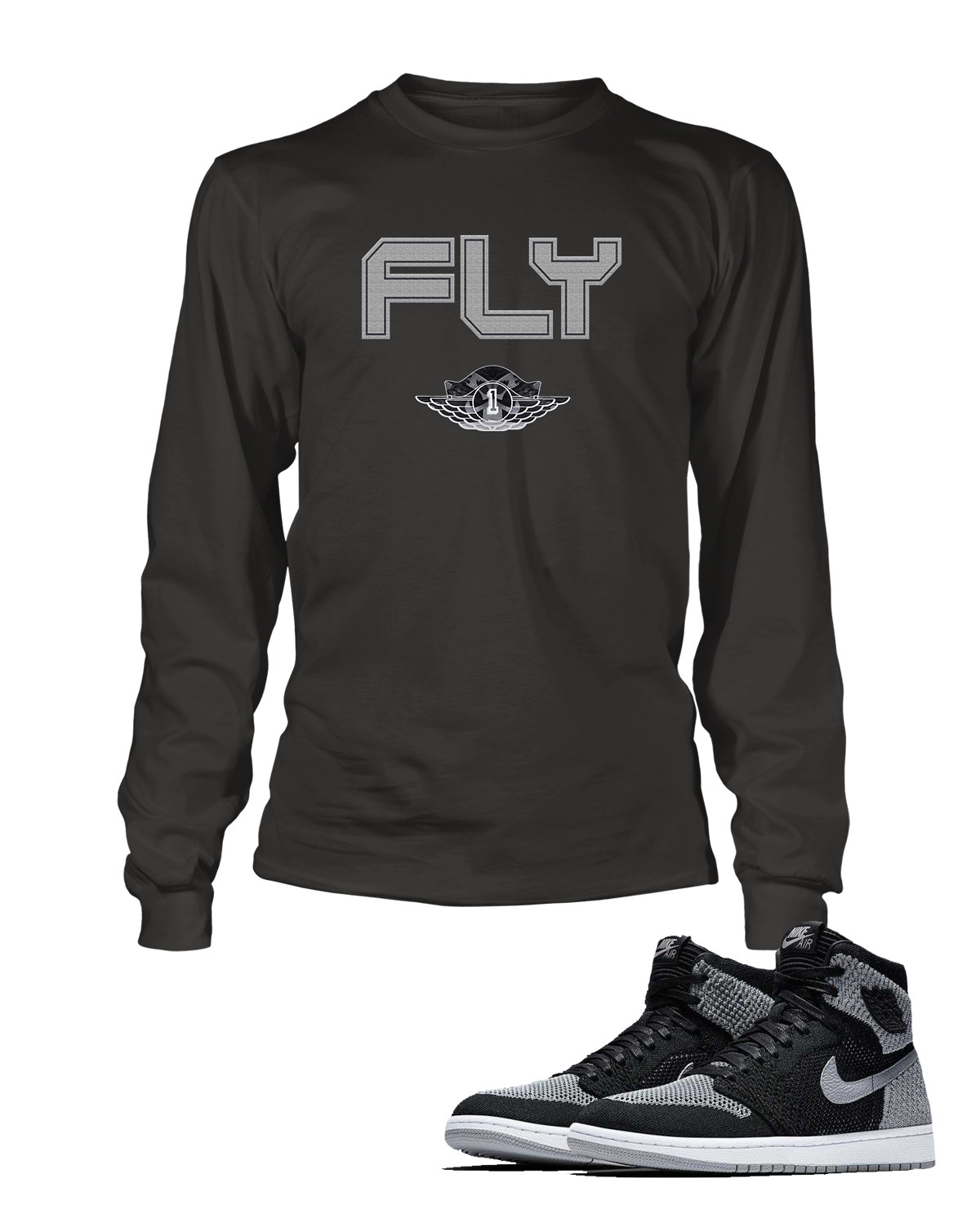 Street Wear Graphic Sneaker FLY ONE T Shirt To match Retro J1 High Big Tall Sm T gallery