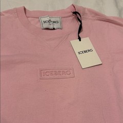 Men’s Iceberg 5D Light Pink Short Sleeve Tee NWT Large