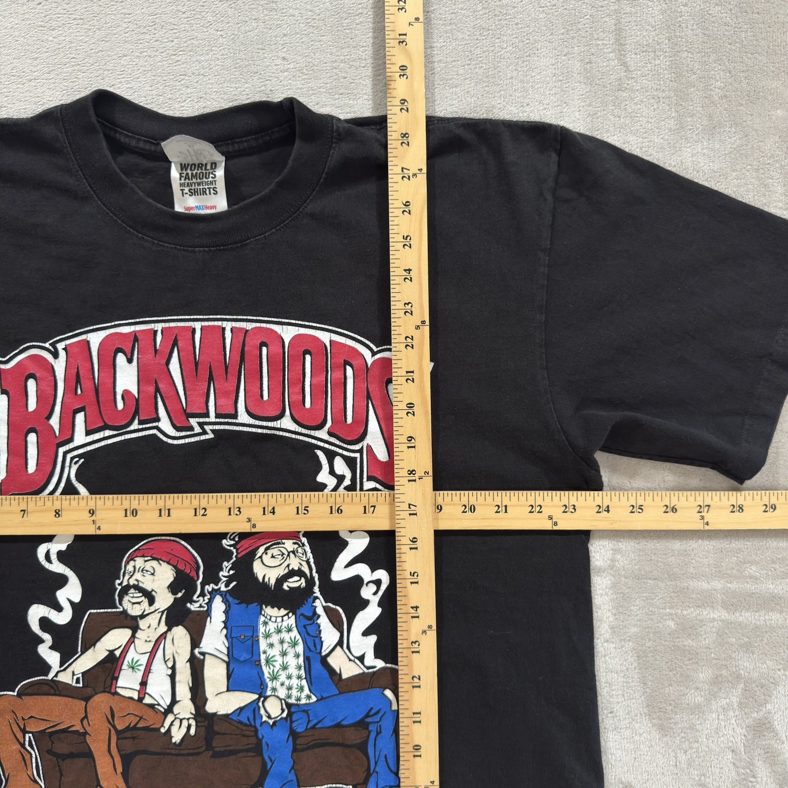 Vintage Y2K Backwoods Cheech & Chong T-Shirt Size XL Shaka Wear gallery