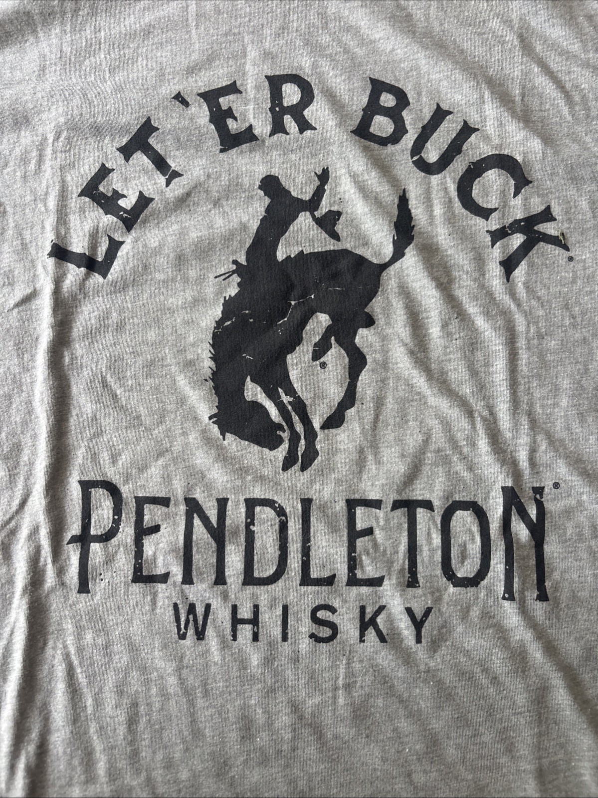 Pendleton Whisky Let'er Buck T Shirt Adult XL Rodeo Cowboy NEW gallery