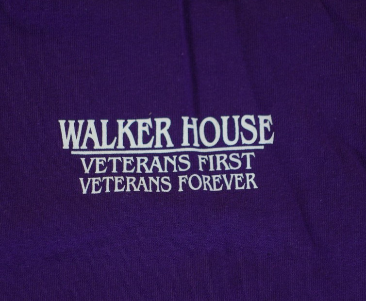 Jerzees Shirt Mens Medium Purple Walker House Veterans Forever Graphic Tee gallery