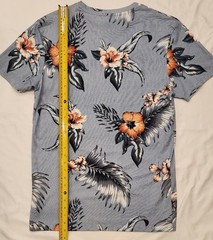 Craft + Flow Voyage Men’s Medium T-Shirt Blue Hawaiian Hibiscus $35