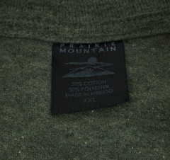 Prairie Mountain Colorado Rocky Mountains Graphic T-Shirt Men’s XXL Green T0402