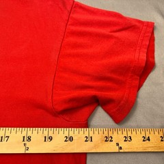 B&C Collection Luxembourg Scrambled Spell Out T Shirt Adult Large Red Tee