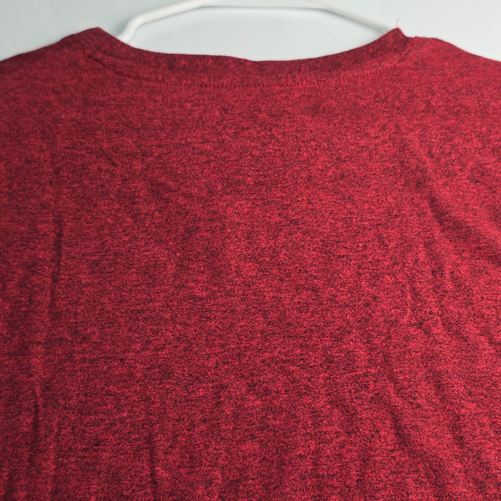 Beverly Hills Polo Club T-Shirt Mens Large Burgundy Heather V-Neck Short Sleeve gallery
